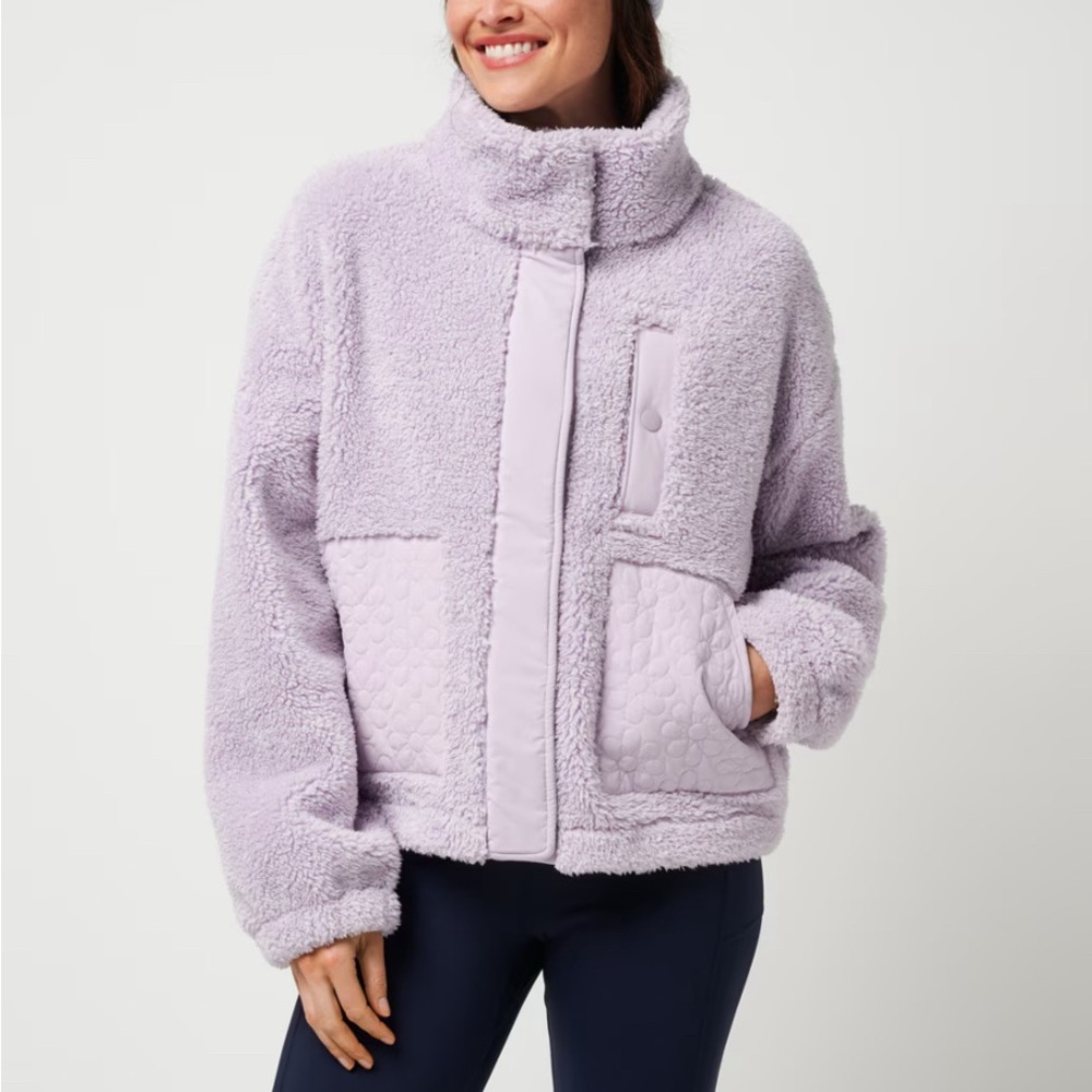 Travis Mathew Lavender Teddy Jacket